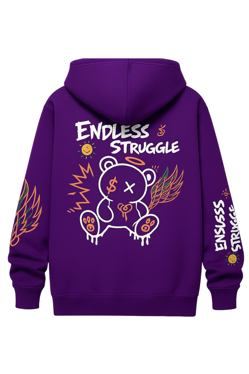 Hoodie Bear Purple